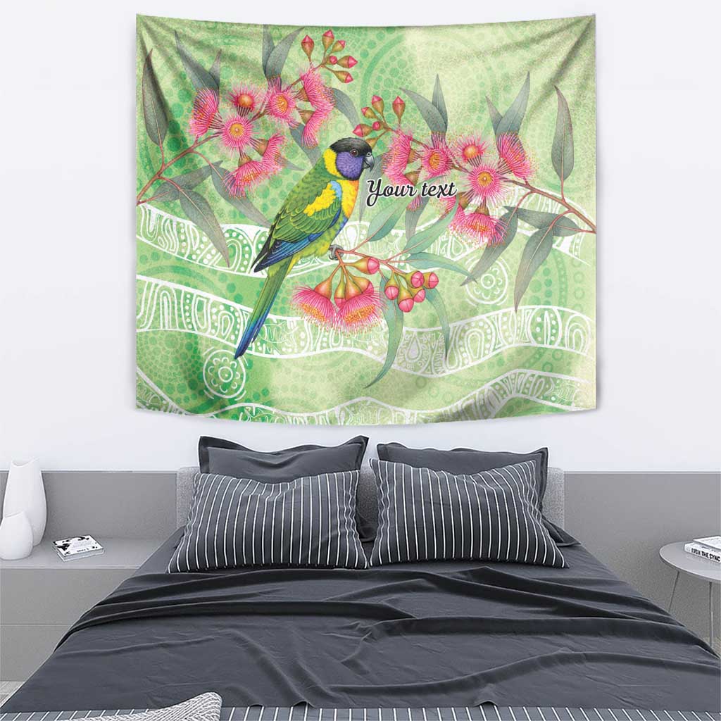 Australian Rainbow Lorikeet and Eucalyptus Tapestry Spirit of Aussie Aboriginal Dot Art - Aussie Hoodie