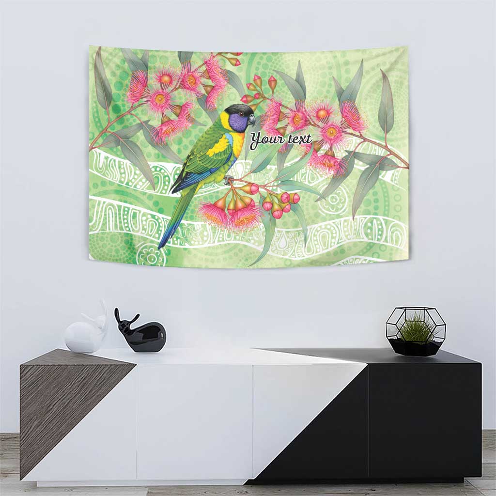 Australian Rainbow Lorikeet and Eucalyptus Tapestry Spirit of Aussie Aboriginal Dot Art - Aussie Hoodie