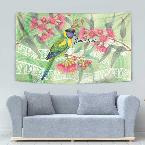 Australian Rainbow Lorikeet and Eucalyptus Tapestry Spirit of Aussie Aboriginal Dot Art - Aussie Hoodie