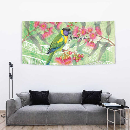 Australian Rainbow Lorikeet and Eucalyptus Tapestry Spirit of Aussie Aboriginal Dot Art - Aussie Hoodie