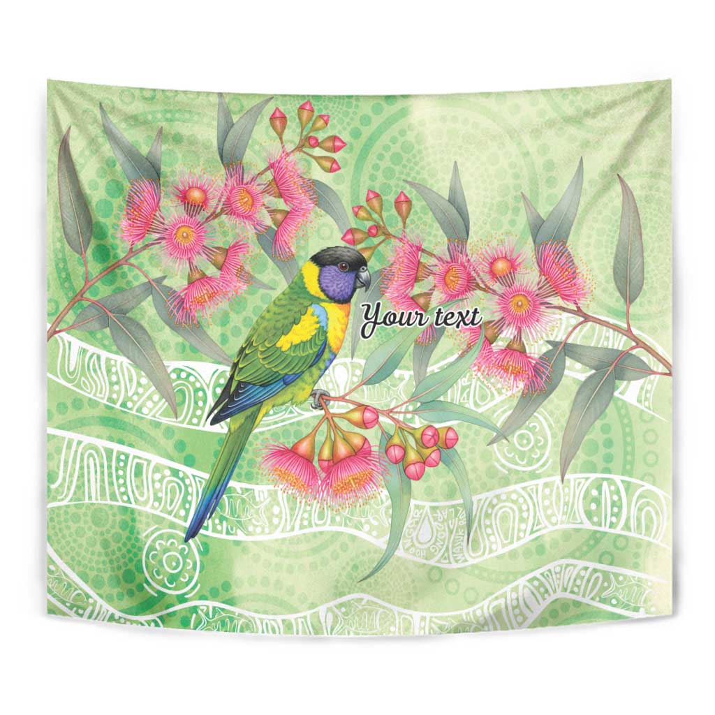 Australian Rainbow Lorikeet and Eucalyptus Tapestry Spirit of Aussie Aboriginal Dot Art - Aussie Hoodie
