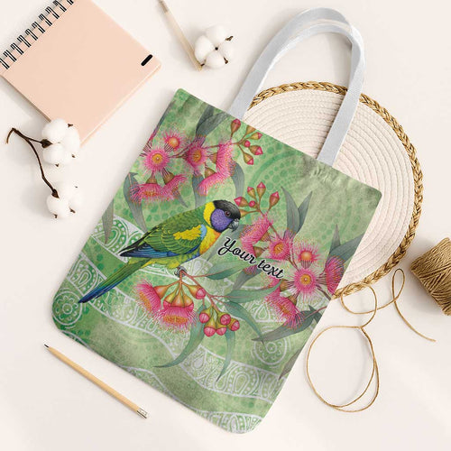 Australian Rainbow Lorikeet and Eucalyptus Tote Bag Spirit of Aussie Aboriginal Dot Art - Aussie Hoodie