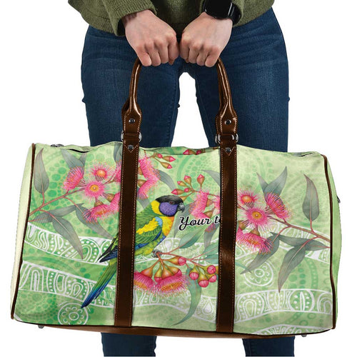 Australian Rainbow Lorikeet and Eucalyptus Travel Bag Spirit of Aussie Aboriginal Dot Art - Aussie Hoodie
