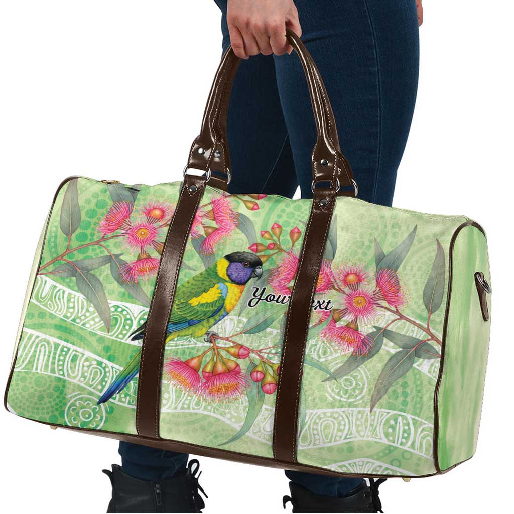 Australian Rainbow Lorikeet and Eucalyptus Travel Bag Spirit of Aussie Aboriginal Dot Art - Aussie Hoodie