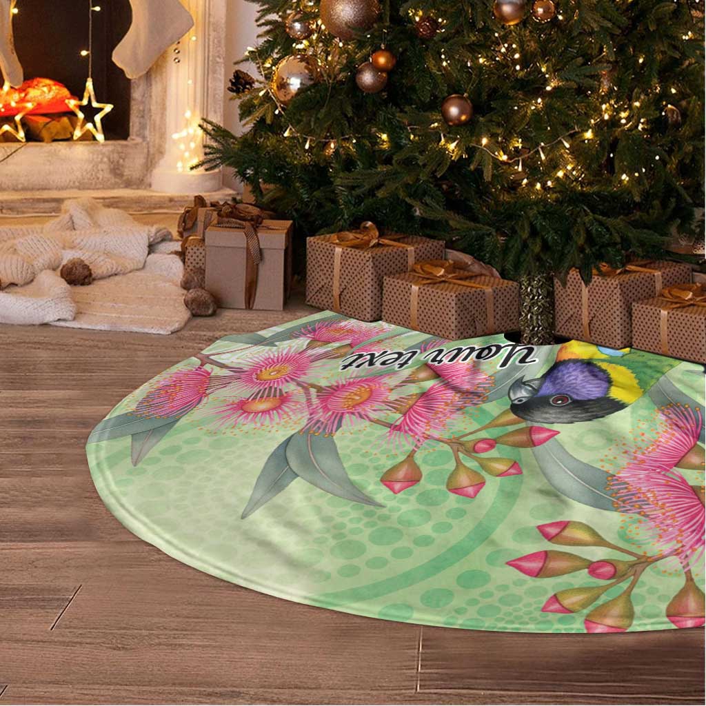 Australian Rainbow Lorikeet and Eucalyptus Tree Skirt Spirit of Aussie Aboriginal Dot Art - Aussie Hoodie