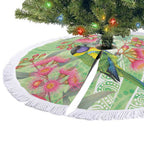 Australian Rainbow Lorikeet and Eucalyptus Tree Skirt Spirit of Aussie Aboriginal Dot Art - Aussie Hoodie