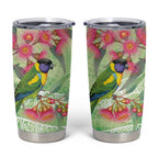 Australian Rainbow Lorikeet and Eucalyptus Tumbler Cup Spirit of Aussie Aboriginal Dot Art - Aussie Hoodie