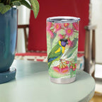 Australian Rainbow Lorikeet and Eucalyptus Tumbler Cup Spirit of Aussie Aboriginal Dot Art - Aussie Hoodie