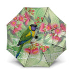 Australian Rainbow Lorikeet and Eucalyptus Umbrella Spirit of Aussie Aboriginal Dot Art - Aussie Hoodie