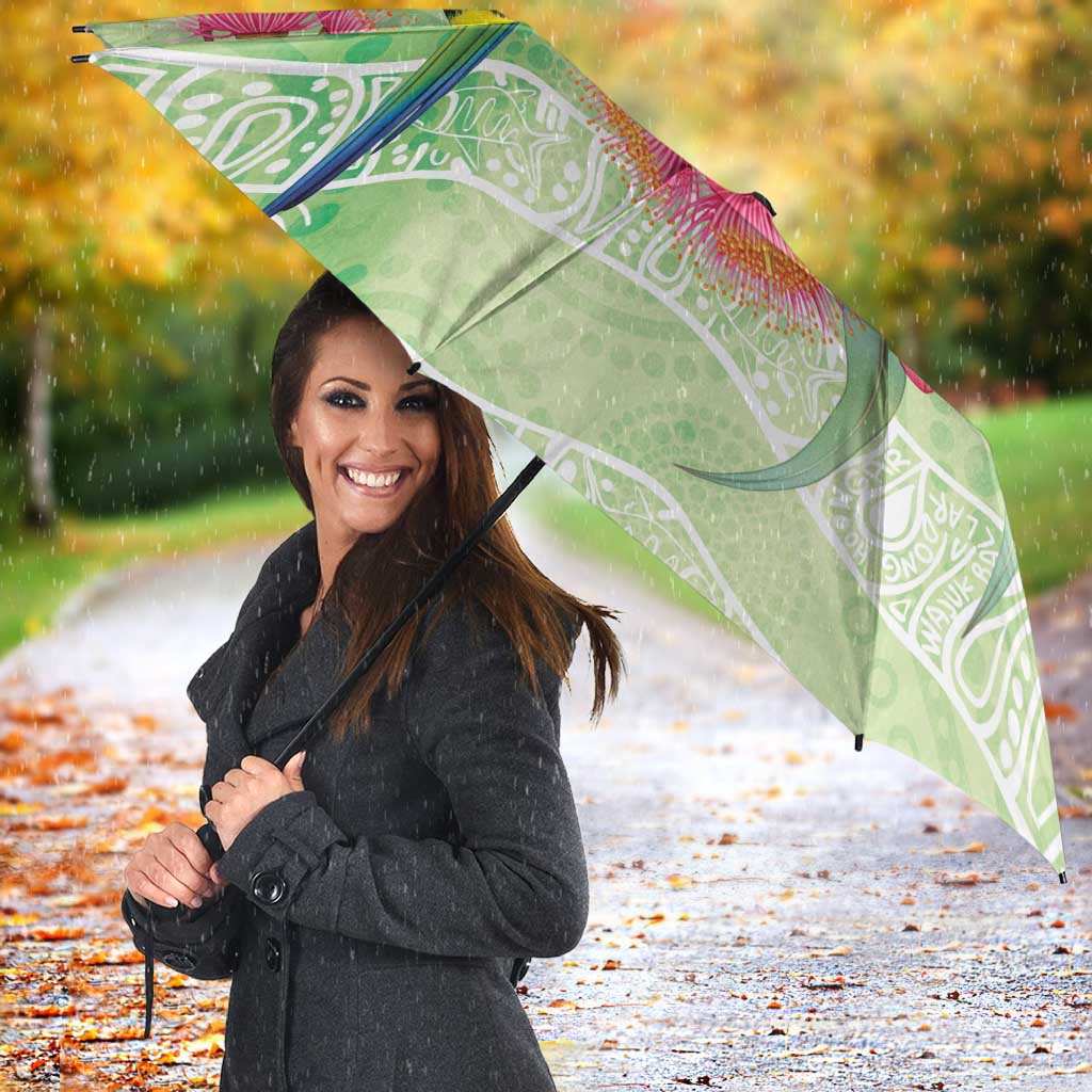 Australian Rainbow Lorikeet and Eucalyptus Umbrella Spirit of Aussie Aboriginal Dot Art - Aussie Hoodie