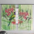 Australian Rainbow Lorikeet and Eucalyptus Window Curtain Spirit of Aussie Aboriginal Dot Art - Aussie Hoodie