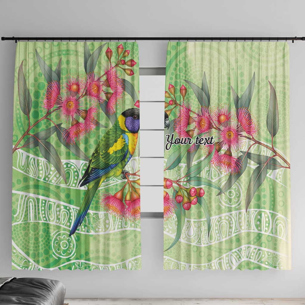 Australian Rainbow Lorikeet and Eucalyptus Window Curtain Spirit of Aussie Aboriginal Dot Art - Aussie Hoodie