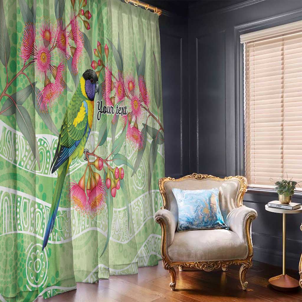 Australian Rainbow Lorikeet and Eucalyptus Window Curtain Spirit of Aussie Aboriginal Dot Art - Aussie Hoodie