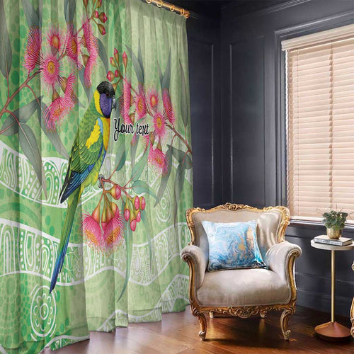 Australian Rainbow Lorikeet and Eucalyptus Window Curtain Spirit of Aussie Aboriginal Dot Art - Aussie Hoodie
