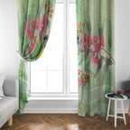 Australian Rainbow Lorikeet and Eucalyptus Window Curtain Spirit of Aussie Aboriginal Dot Art - Aussie Hoodie