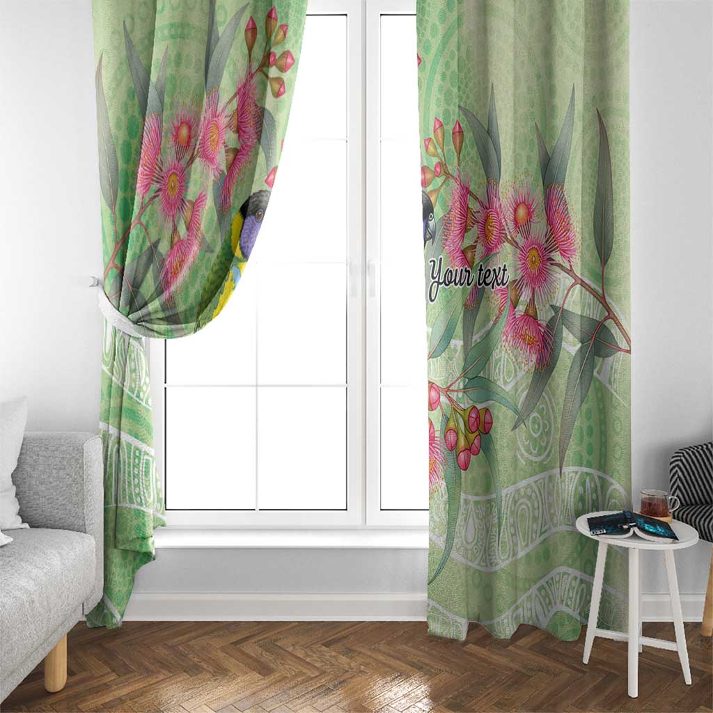 Australian Rainbow Lorikeet and Eucalyptus Window Curtain Spirit of Aussie Aboriginal Dot Art - Aussie Hoodie