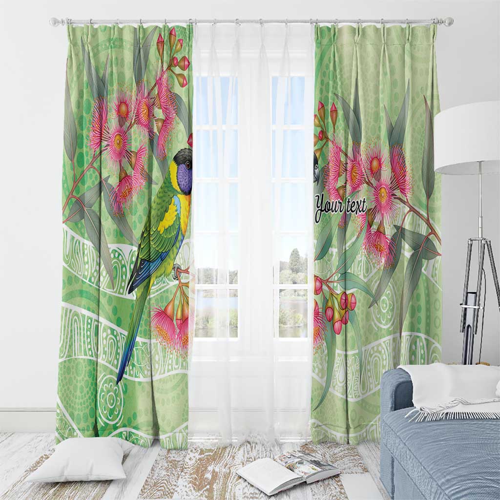 Australian Rainbow Lorikeet and Eucalyptus Window Curtain Spirit of Aussie Aboriginal Dot Art - Aussie Hoodie