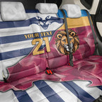 Brisbane-Geelong Football Custom Back Car Seat Cover Cracked Metal Style