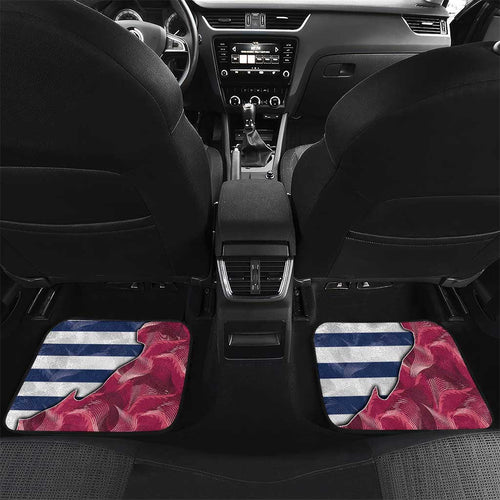 Brisbane-Geelong Football Custom Car Mats Cracked Metal Style