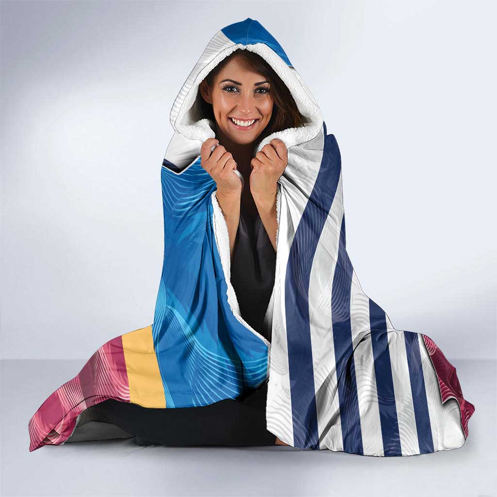 Brisbane-Geelong Football Custom Hooded Blanket Cracked Metal Style
