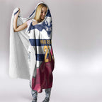 Brisbane-Geelong Football Custom Hooded Blanket Cracked Metal Style