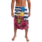 Brisbane-Geelong Football Custom Lavalava Cracked Metal Style