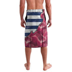 Brisbane-Geelong Football Custom Lavalava Cracked Metal Style