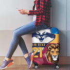 Brisbane-Geelong Football Custom Luggage Cover Cracked Metal Style
