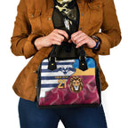 Brisbane-Geelong Football Custom Shoulder Handbag Cracked Metal Style