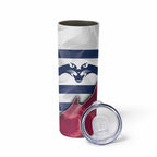 Brisbane-Geelong Football Custom Skinny Tumbler Cracked Metal Style