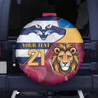 Brisbane-Geelong Football Custom Spare Tire Cover Cracked Metal Style