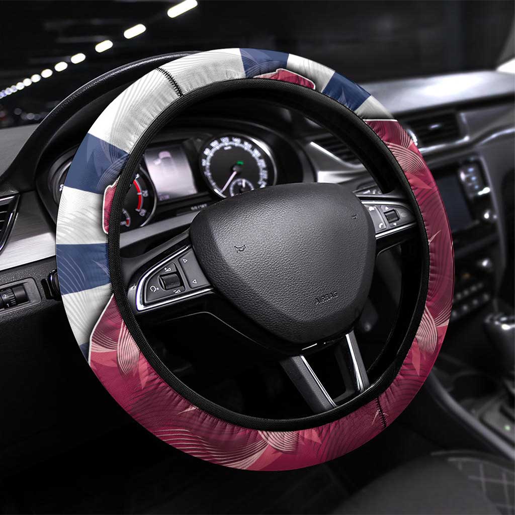 Brisbane-Geelong Football Steering Wheel Cover Cracked Metal Style