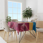 Brisbane-Geelong Football Custom Tablecloth Cracked Metal Style