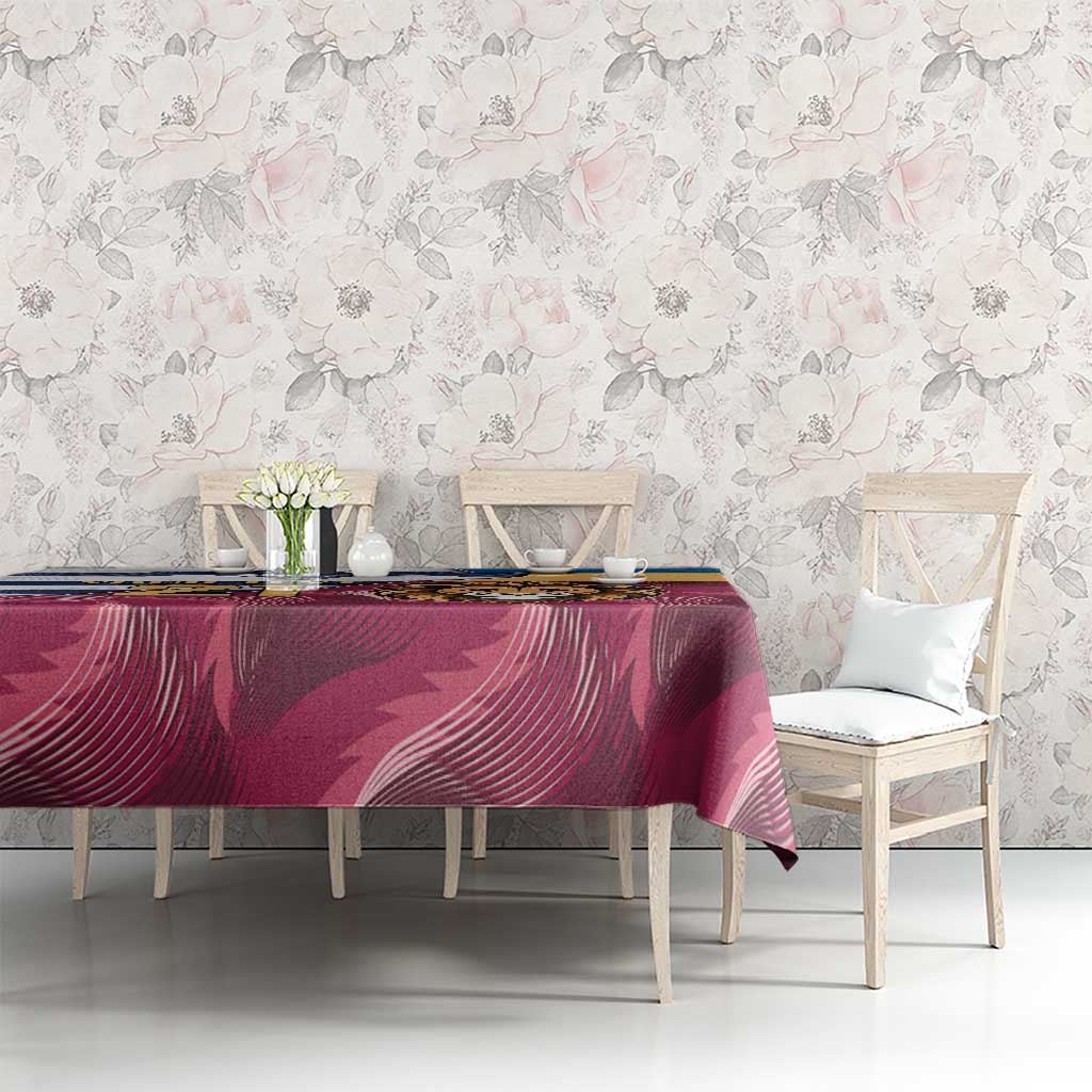 Brisbane-Geelong Football Custom Tablecloth Cracked Metal Style