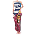 Brisbane-Geelong Football Custom Tank Maxi Dress Cracked Metal Style