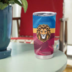 Brisbane-Geelong Football Custom Tumbler Cup Cracked Metal Style