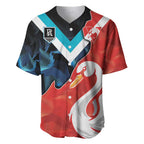 Swans-Port Adelaide Football Custom Baseball Jersey Cracked Metal Style