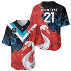 Swans-Port Adelaide Football Custom Baseball Jersey Cracked Metal Style