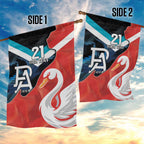 Swans-Port Adelaide Football Custom Garden Flag Cracked Metal Style