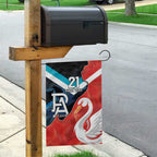 Swans-Port Adelaide Football Custom Garden Flag Cracked Metal Style