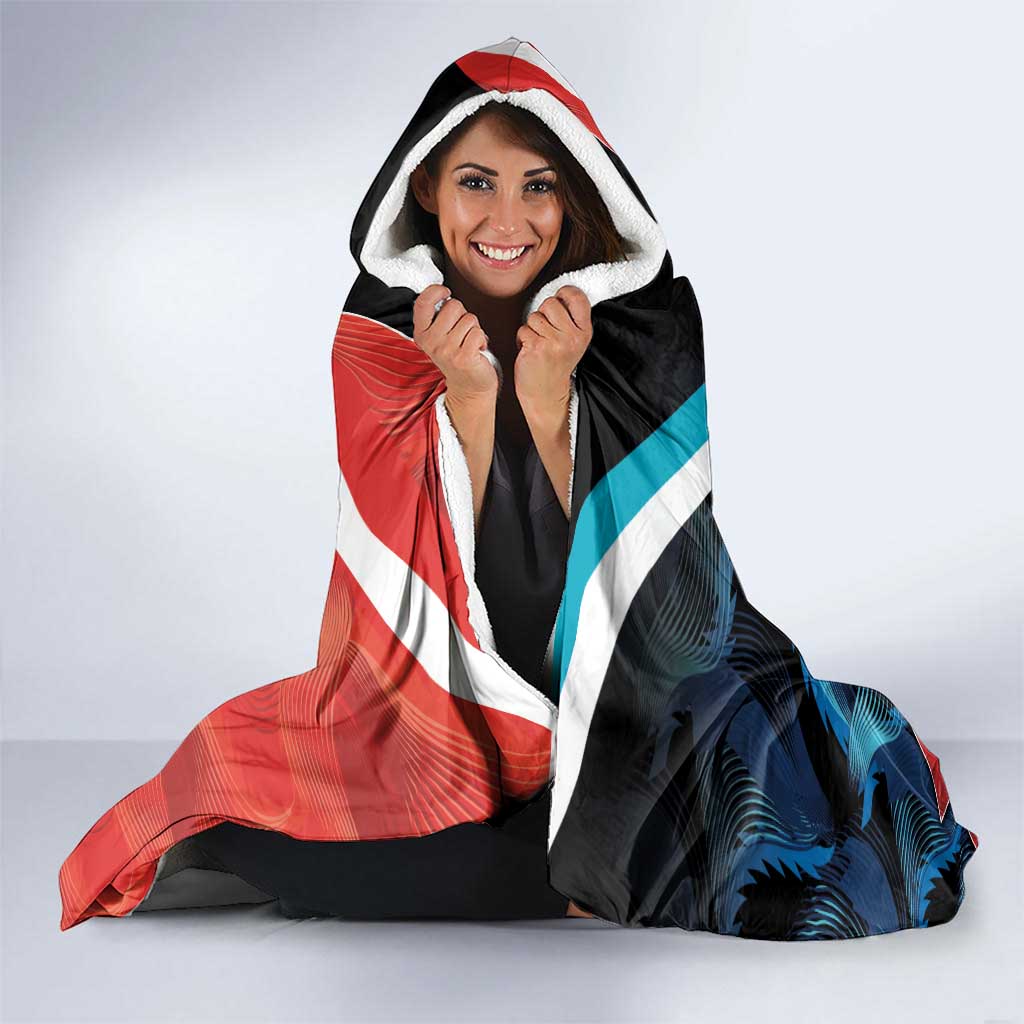 Swans-Port Adelaide Football Custom Hooded Blanket Cracked Metal Style