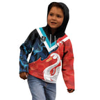 Swans-Port Adelaide Football Custom Kid Hoodie Cracked Metal Style