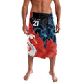 Swans-Port Adelaide Football Custom Lavalava Cracked Metal Style
