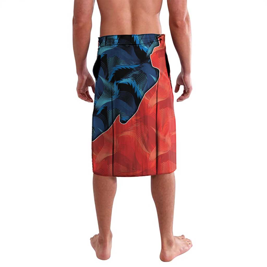 Swans-Port Adelaide Football Custom Lavalava Cracked Metal Style