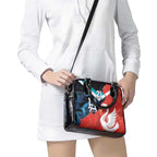 Swans-Port Adelaide Football Custom Shoulder Handbag Cracked Metal Style