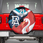 Swans-Port Adelaide Football Custom Spare Tire Cover Cracked Metal Style