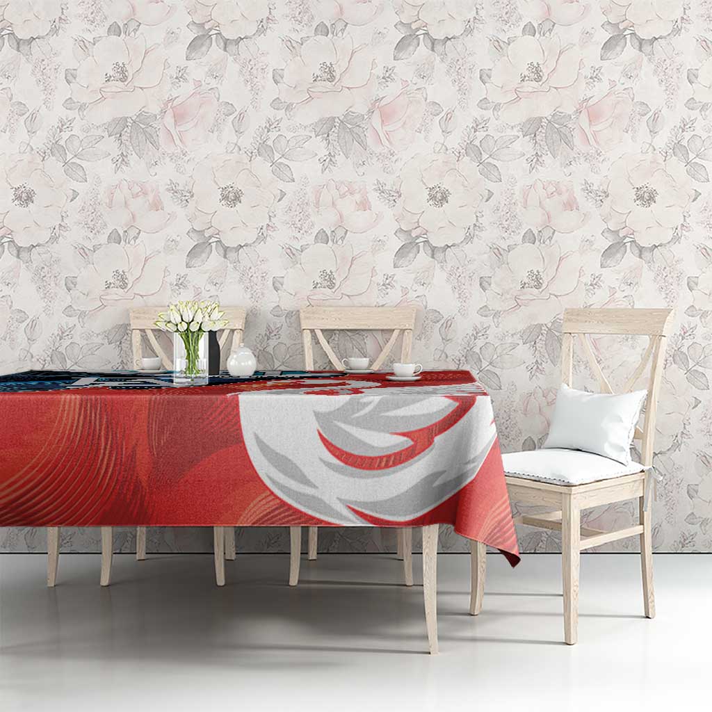 Swans-Port Adelaide Football Custom Tablecloth Cracked Metal Style