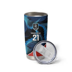 Swans-Port Adelaide Football Custom Tumbler Cup Cracked Metal Style