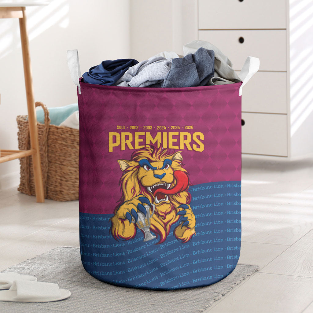 Brisbane Lions Back-to-Back Premiers Laundry Basket
