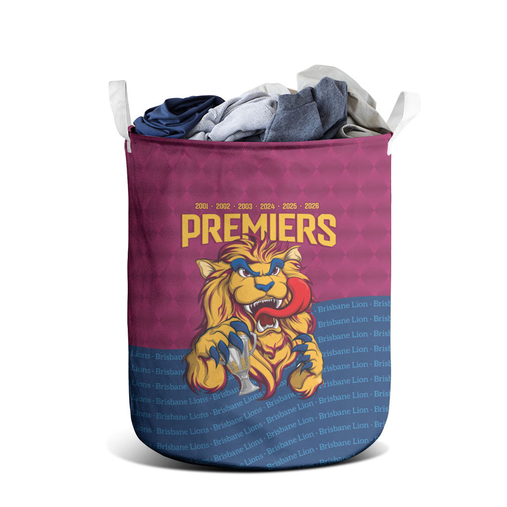 Brisbane Lions Back-to-Back Premiers Laundry Basket